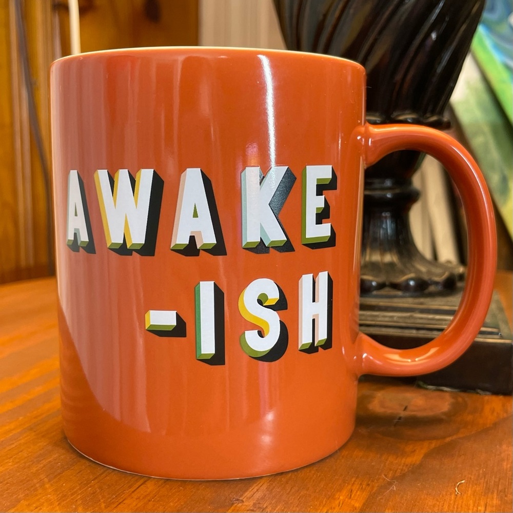 Awake-ish Orange Ceramic Coffee Mug